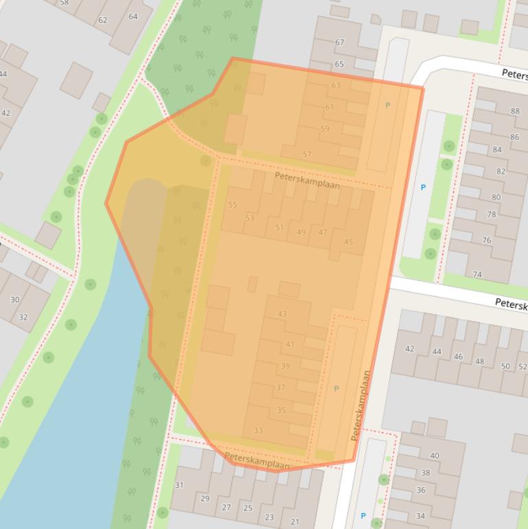 Kaart van postcodegebied 7576TP.
