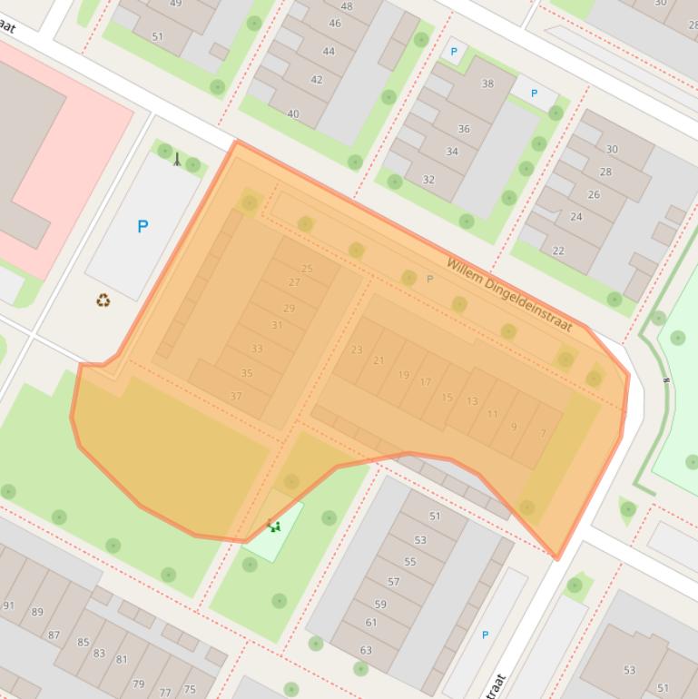 Kaart van postcodegebied 7576TS.