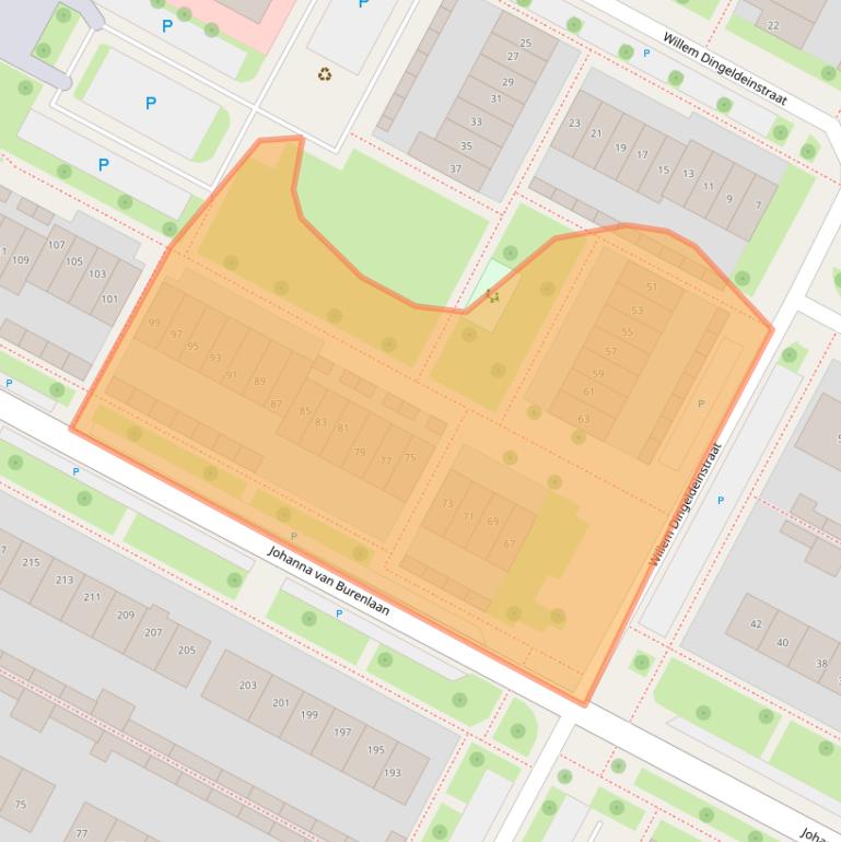 Kaart van postcodegebied 7576TT.
