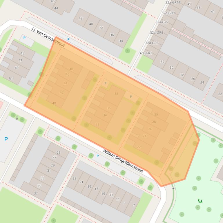 Kaart van postcodegebied 7576TZ.