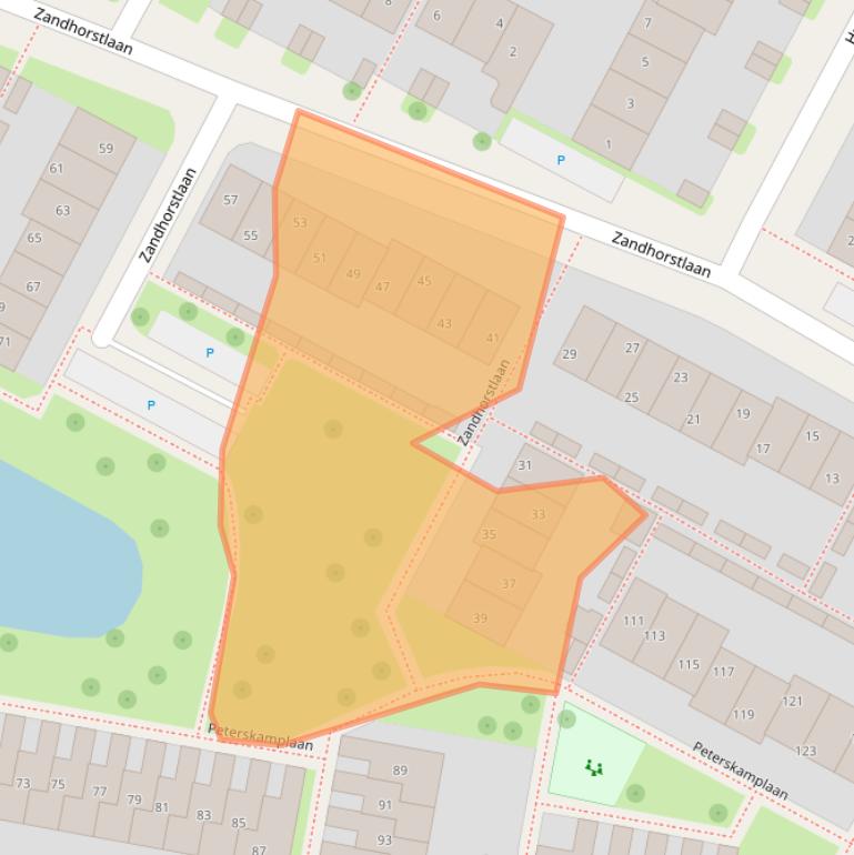 Kaart van postcodegebied 7576VS.
