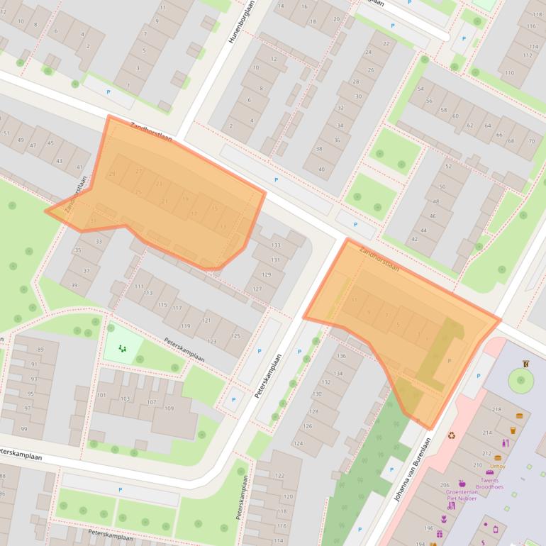 Kaart van postcodegebied 7576VT.