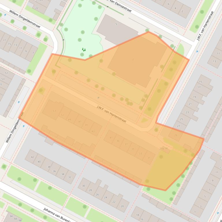 Kaart van postcodegebied 7576VX.
