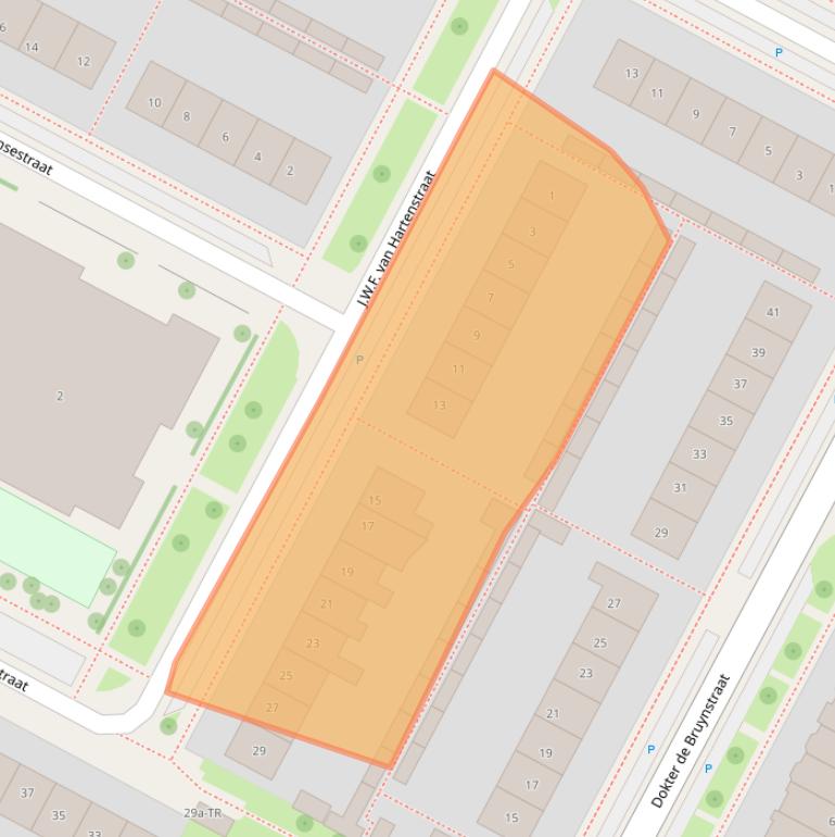 Kaart van postcodegebied 7576VZ.
