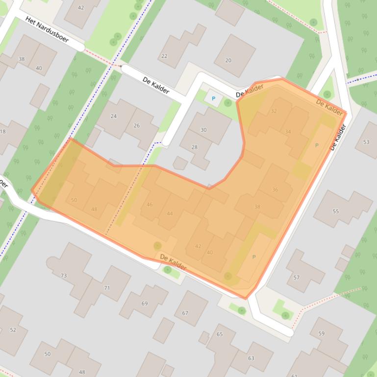 Kaart van postcodegebied 7576WC.