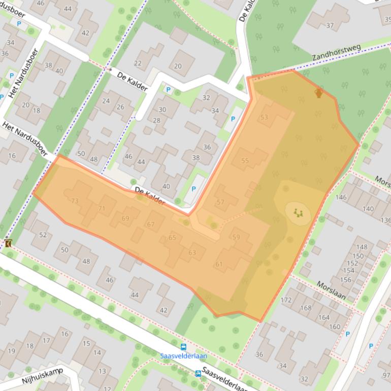 Kaart van postcodegebied 7576WE.