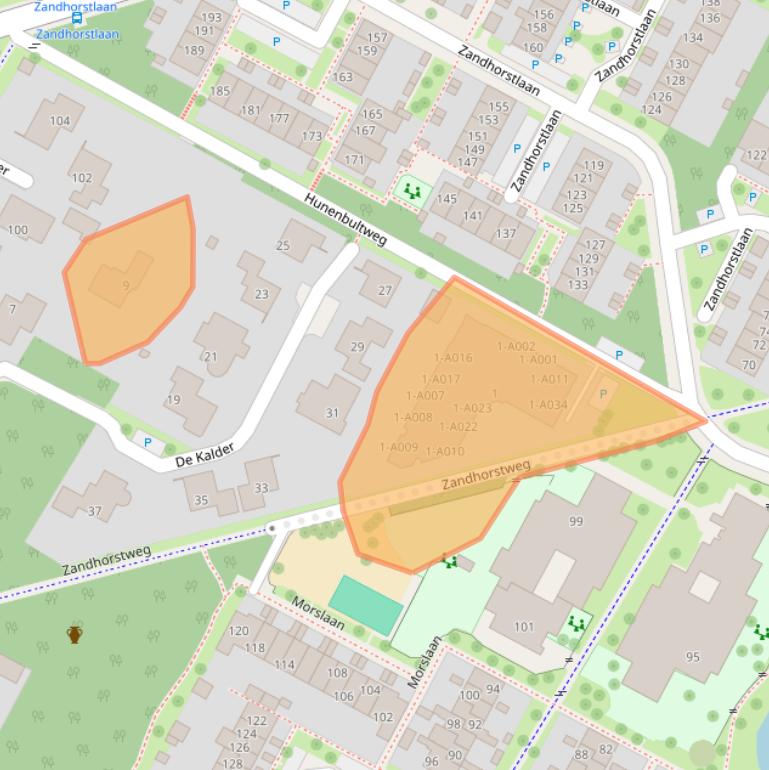 Kaart van postcodegebied 7576XA.
