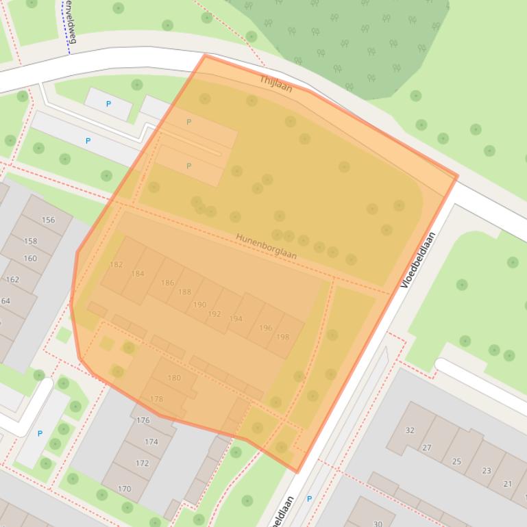Kaart van postcodegebied 7576XE.