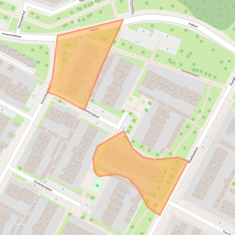 Kaart van postcodegebied 7576XH.