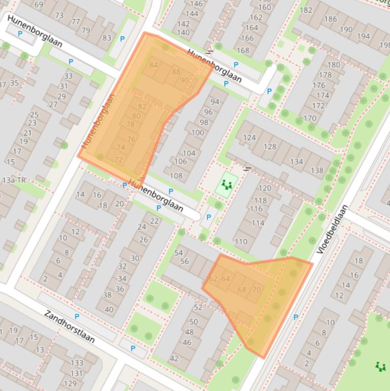 Kaart van postcodegebied 7576XK.
