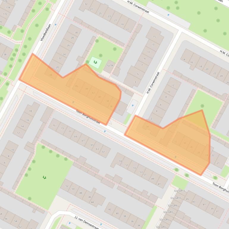 Kaart van postcodegebied 7576XT.