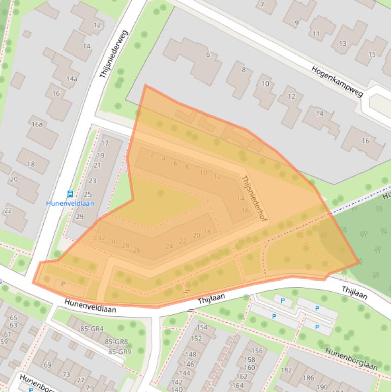 Kaart van postcodegebied 7576ZC.