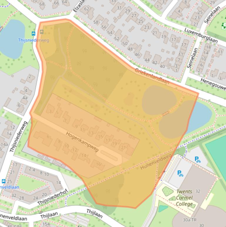 Kaart van postcodegebied 7576ZK.