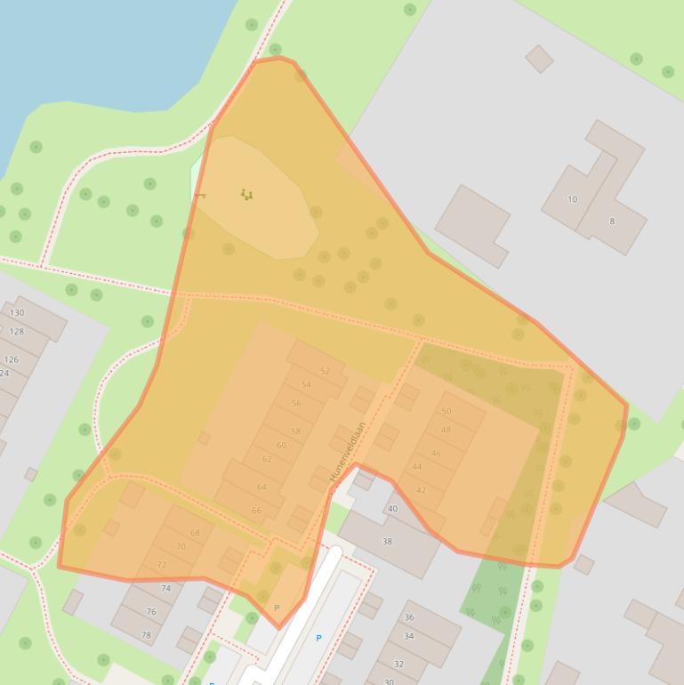 Kaart van postcodegebied 7576ZT.