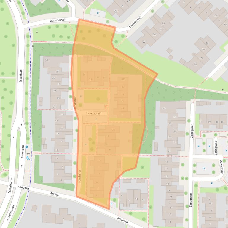Kaart van postcodegebied 7577AH.