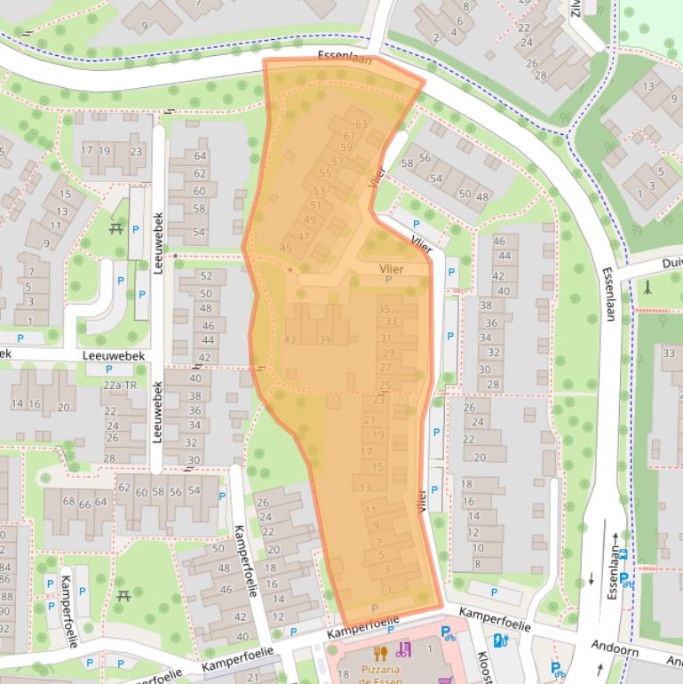 Kaart van postcodegebied 7577AP.