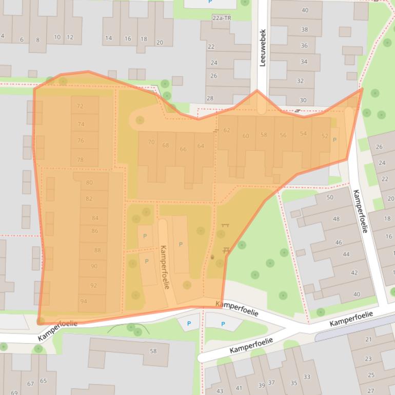 Kaart van postcodegebied 7577AT.