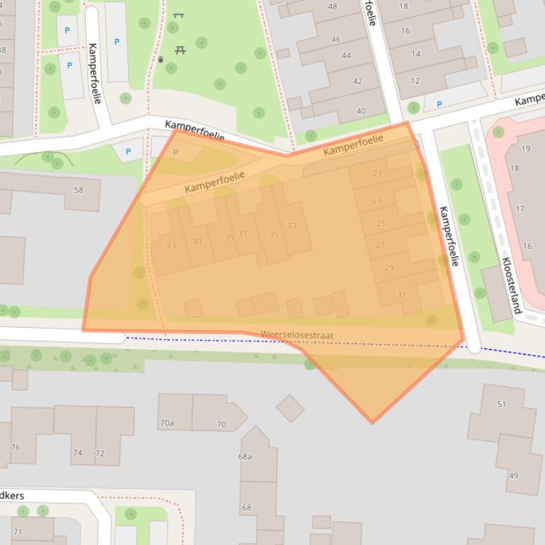 Kaart van postcodegebied 7577AV.