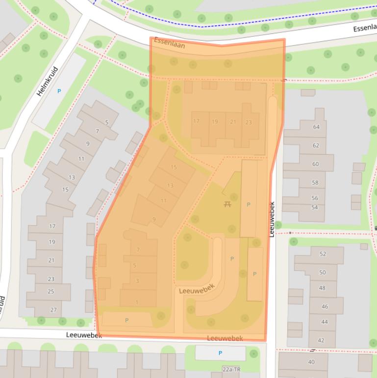 Kaart van postcodegebied 7577BC.