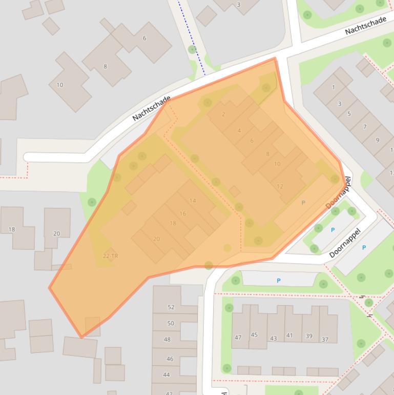 Kaart van postcodegebied 7577BR.
