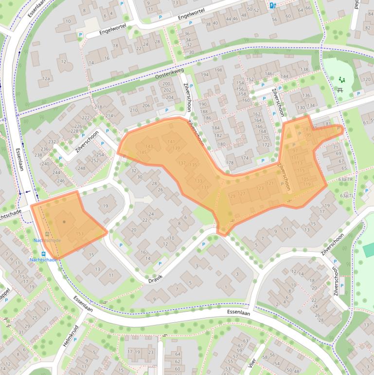 Kaart van postcodegebied 7577BW.