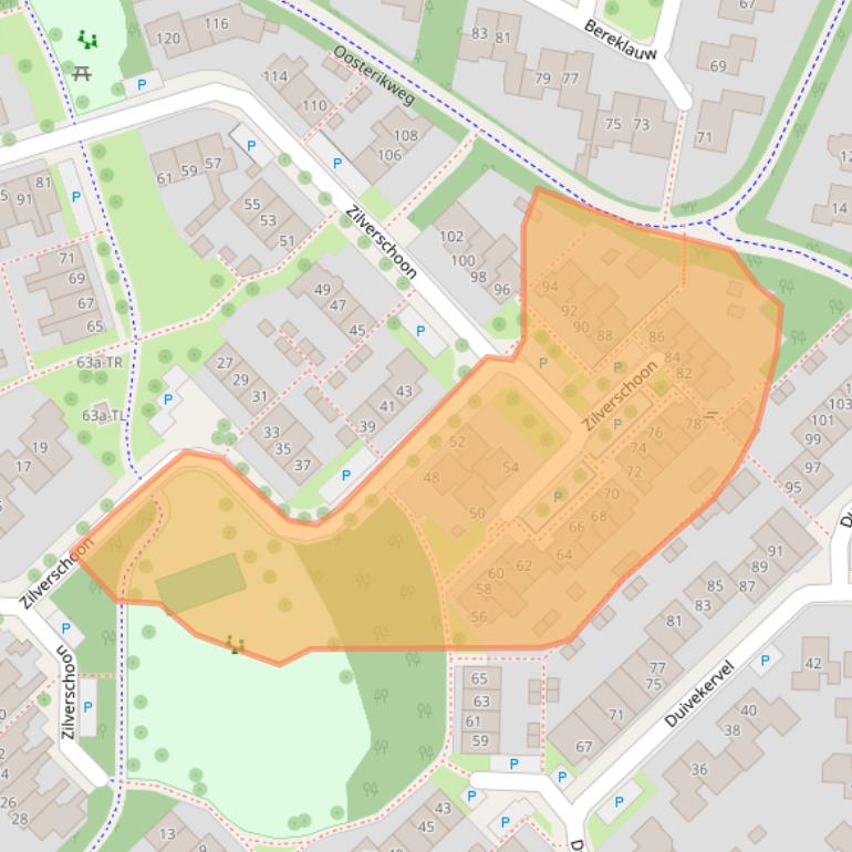 Kaart van postcodegebied 7577CA.