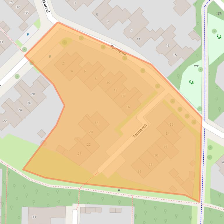 Kaart van postcodegebied 7577CP.