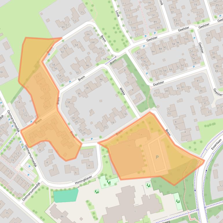 Kaart van postcodegebied 7577EN.