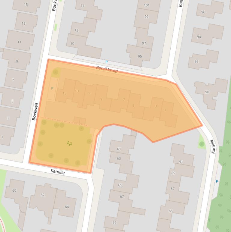 Kaart van postcodegebied 7577HP.