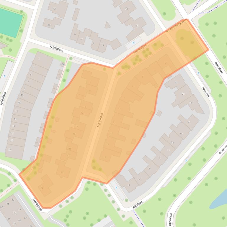 Kaart van postcodegebied 7577JC.