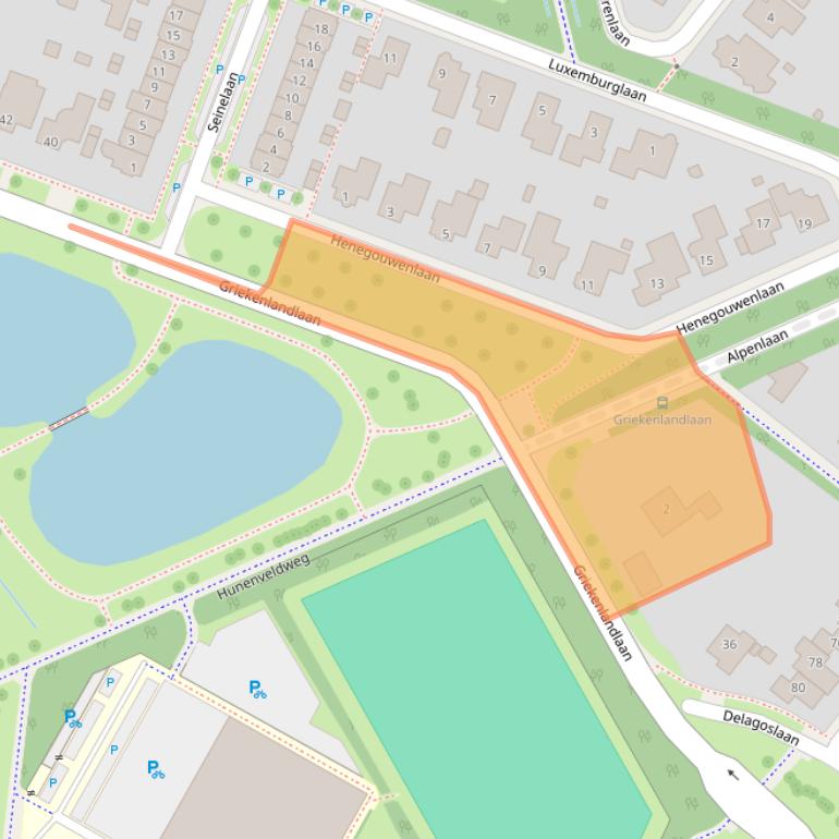 Kaart van postcodegebied 7577JT.