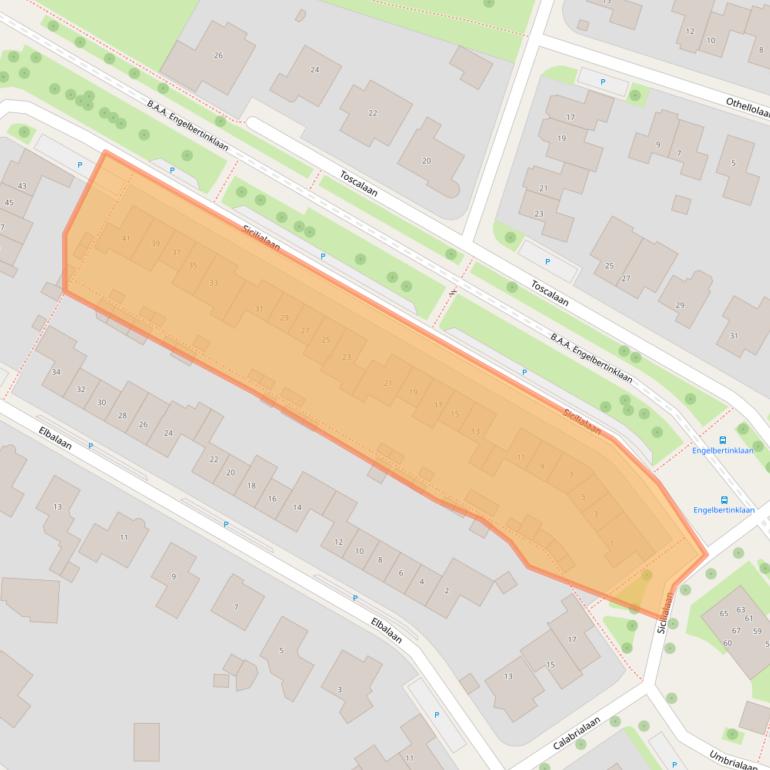 Kaart van postcodegebied 7577KE.