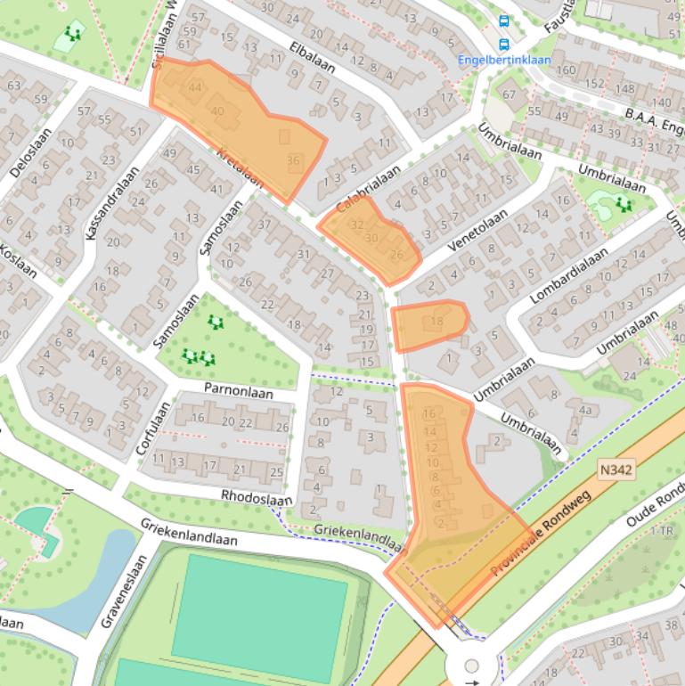 Kaart van postcodegebied 7577KL.