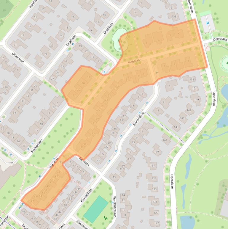 Kaart van postcodegebied 7577LJ.