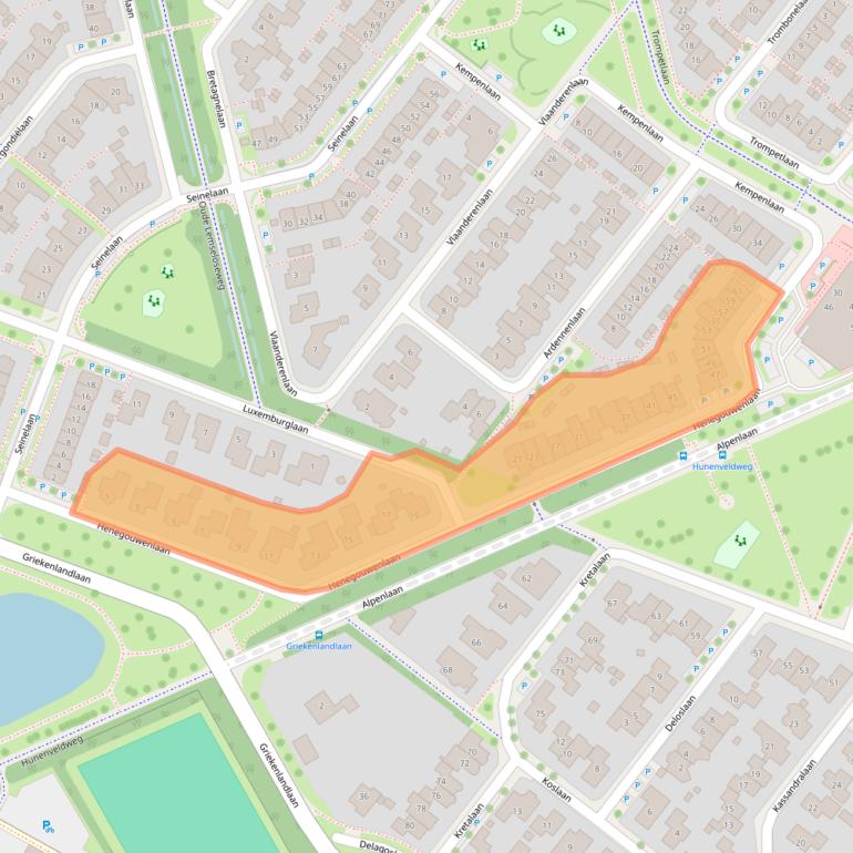 Kaart van postcodegebied 7577MD.