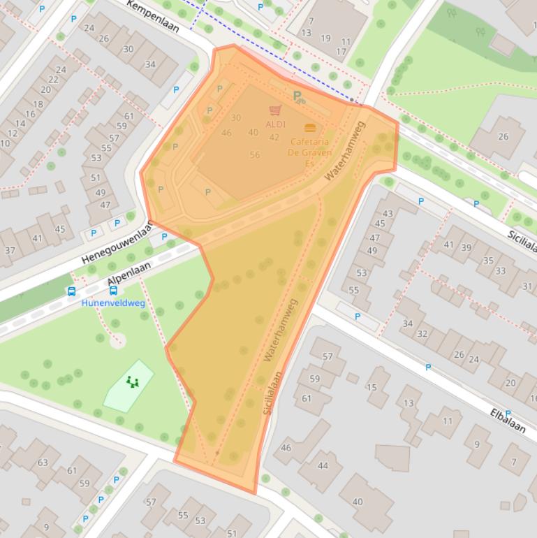 Kaart van postcodegebied 7577MH.