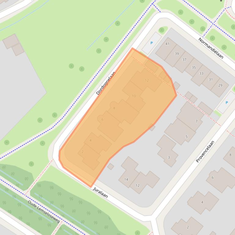 Kaart van postcodegebied 7577MV.