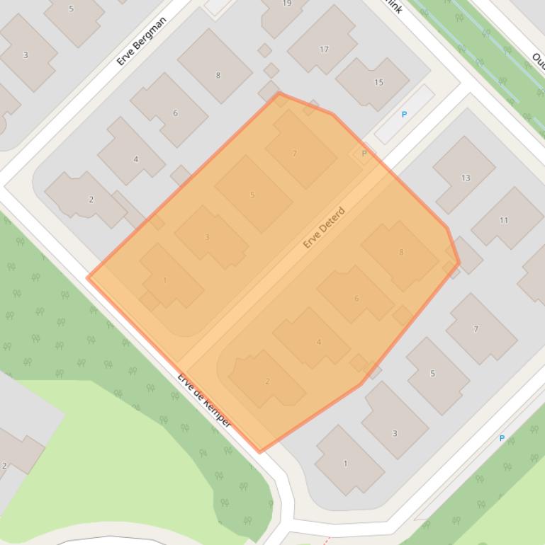 Kaart van postcodegebied 7577NB.