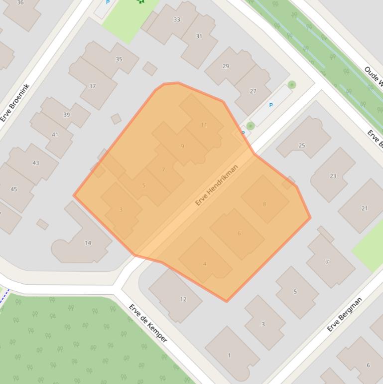 Kaart van postcodegebied 7577ND.