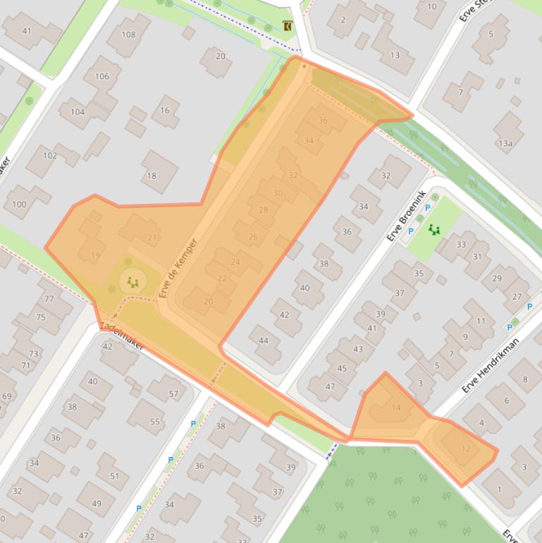 Kaart van postcodegebied 7577NE.