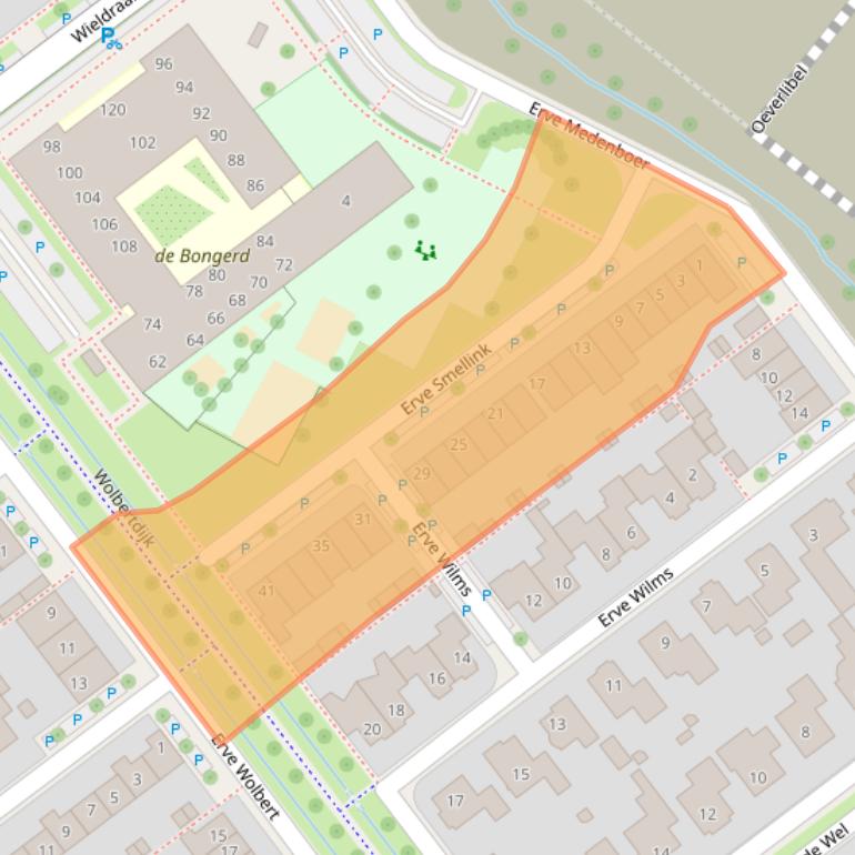 Kaart van postcodegebied 7577NH.