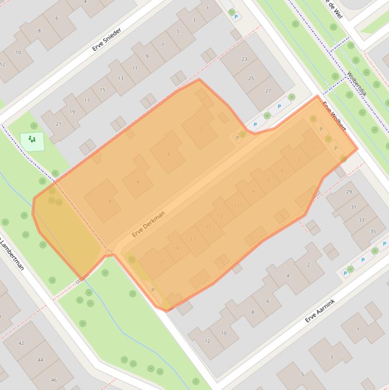 Kaart van postcodegebied 7577NL.
