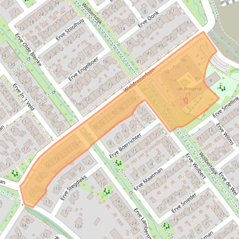 Kaart van postcodegebied 7577NR.
