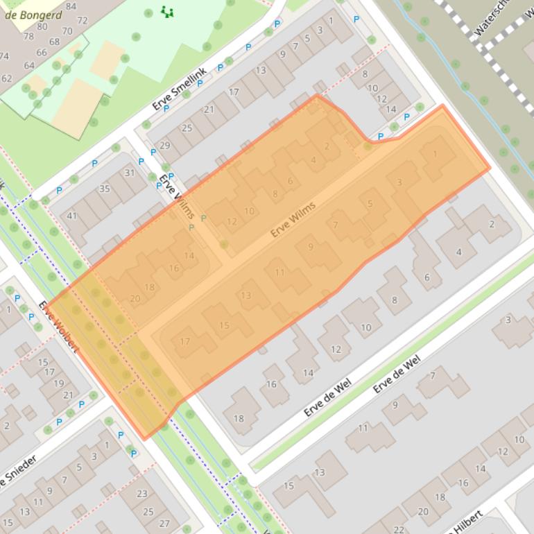 Kaart van postcodegebied 7577NX.