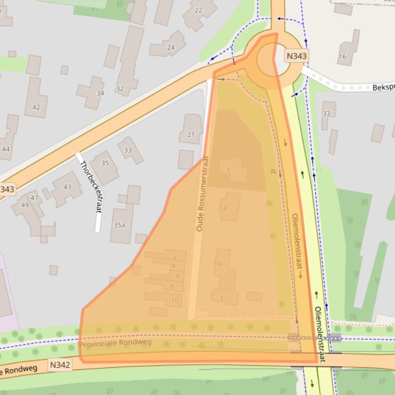 Kaart van postcodegebied 7577PE.