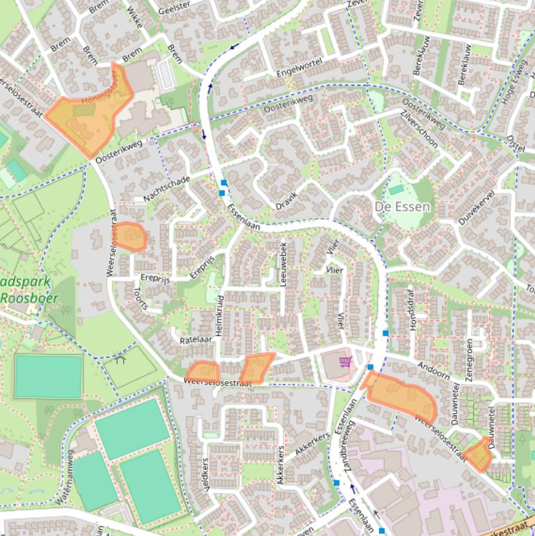 Kaart van postcodegebied 7577PP.