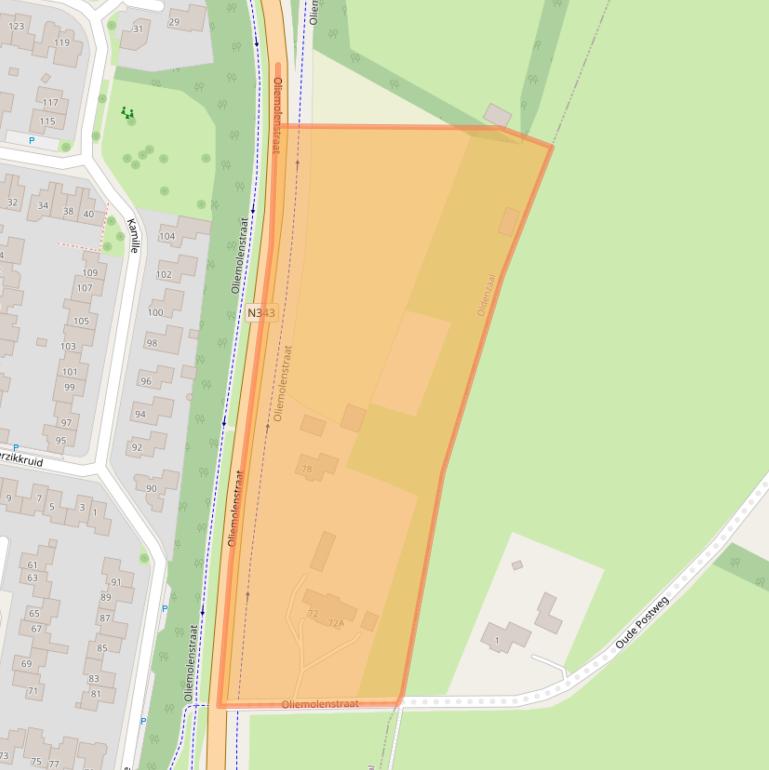 Kaart van postcodegebied 7577PW.