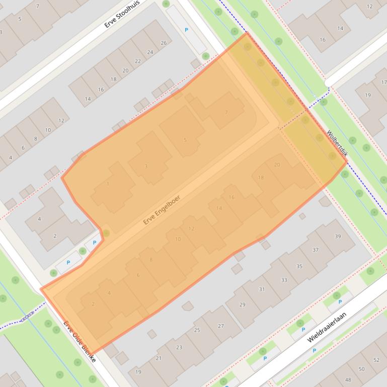 Kaart van postcodegebied 7577SG.