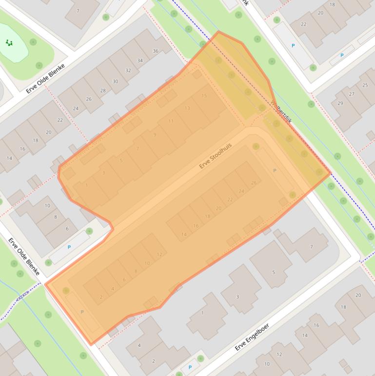 Kaart van postcodegebied 7577SH.