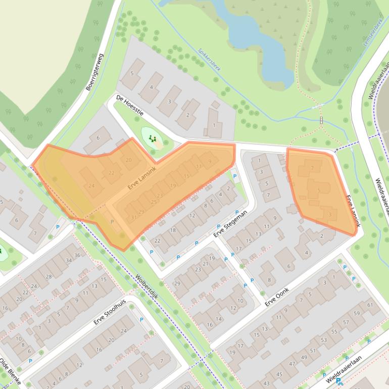 Kaart van postcodegebied 7577SN.